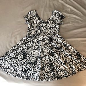 Planet Gold Floral Skater Dress